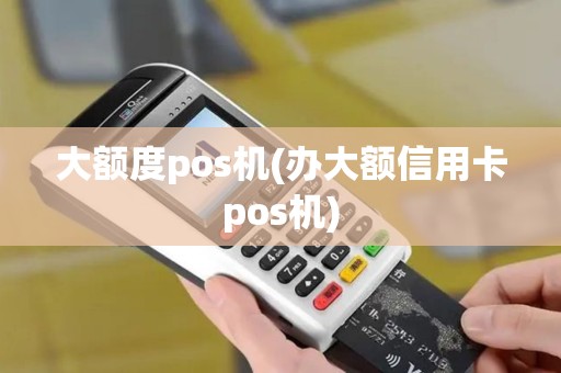 大额度pos机(办大额信用卡pos机)