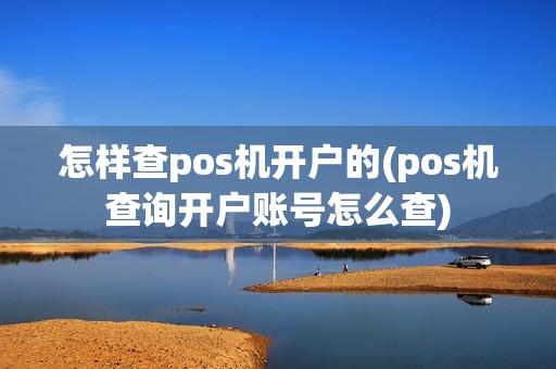 怎样查pos机开户的(pos机查询开户账号怎么查)