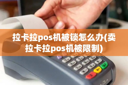 拉卡拉pos机被锁怎么办(卖拉卡拉pos机被限制)
