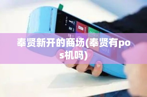 奉贤新开的商场(奉贤有pos机吗)
