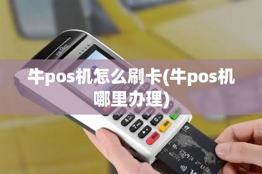 牛pos机怎么刷卡(牛pos机哪里办理)