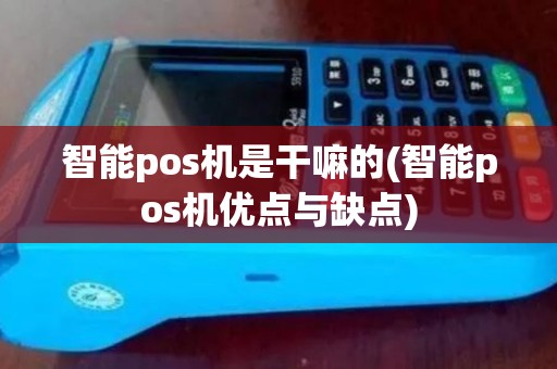 智能pos机是干嘛的(智能pos机优点与缺点)