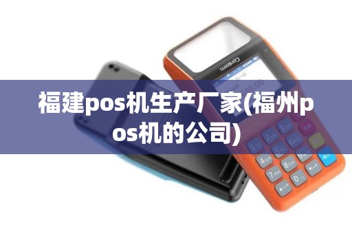 福建pos机生产厂家(福州pos机的公司)