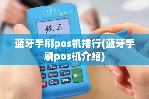 蓝牙手刷pos机排行(蓝牙手刷pos机介绍)