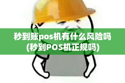 秒到账pos机有什么风险吗(秒到POS机正规吗)