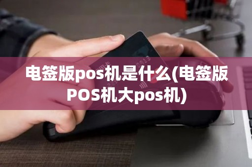 电签版pos机是什么(电签版POS机大pos机)