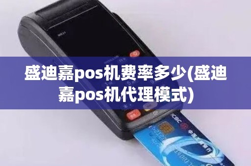 盛迪嘉pos机费率多少(盛迪嘉pos机代理模式)