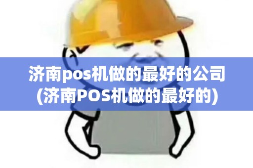 济南pos机做的最好的公司(济南POS机做的最好的)
