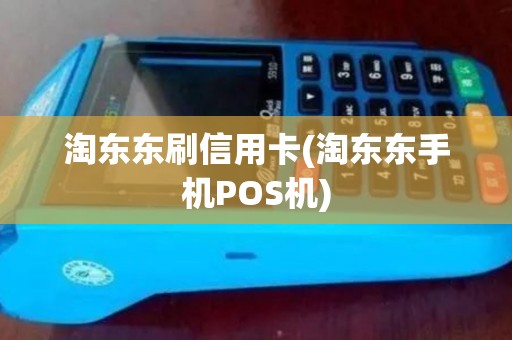 淘东东刷信用卡(淘东东手机POS机)