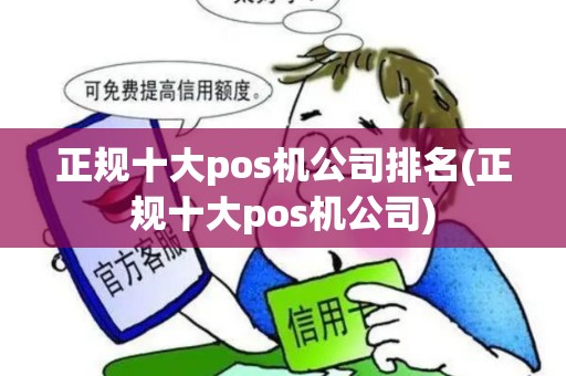 正规十大pos机公司排名(正规十大pos机公司)