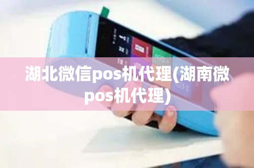 湖北微信pos机代理(湖南微pos机代理)