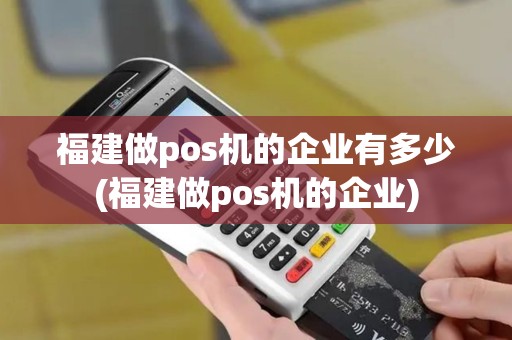 福建做pos机的企业有多少(福建做pos机的企业)