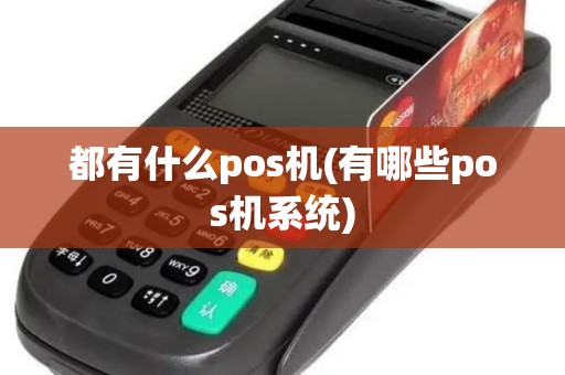都有什么pos机(有哪些pos机系统)