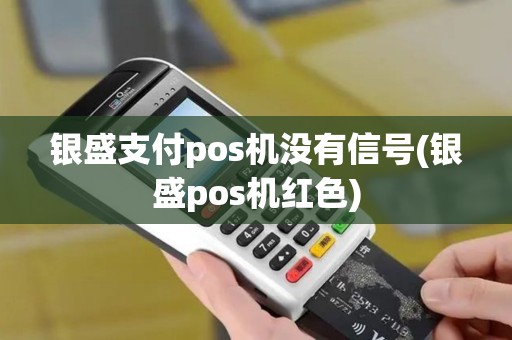 银盛支付pos机没有信号(银盛pos机红色)