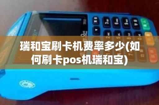 瑞和宝刷卡机费率多少(如何刷卡pos机瑞和宝)