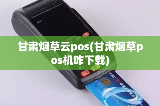 甘肃烟草云pos(甘肃烟草pos机咋下载)