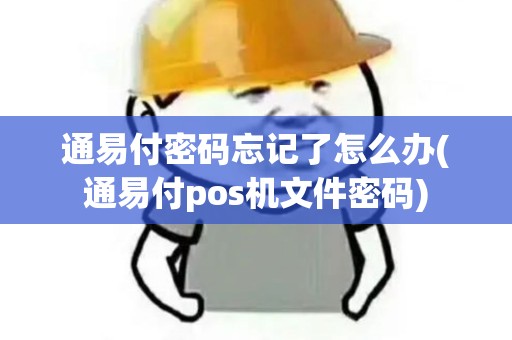 通易付密码忘记了怎么办(通易付pos机文件密码)