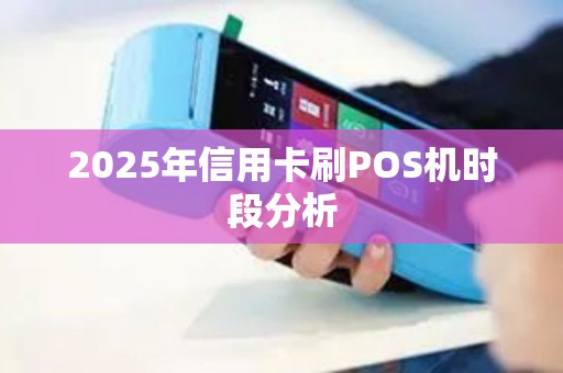 2025年信用卡刷POS机时段分析
