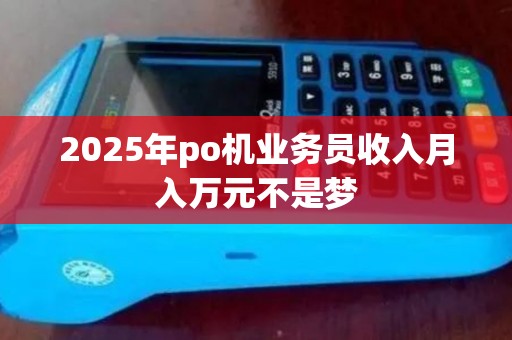 2025年po机业务员收入月入万元不是梦