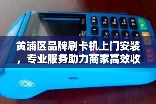 黄浦区品牌刷卡机上门安装，专业服务助力商家高效收款