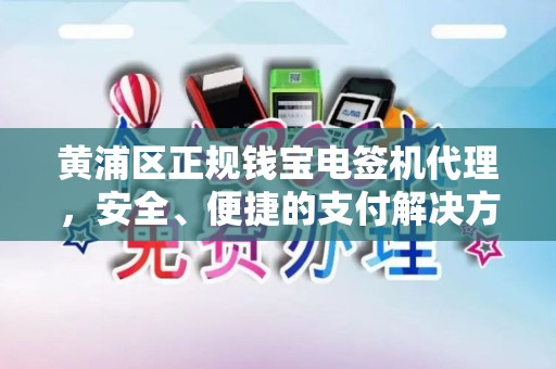 黄浦区正规钱宝电签机代理，安全、便捷的支付解决方案