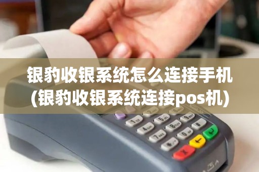 银豹收银系统怎么连接手机(银豹收银系统连接pos机)
