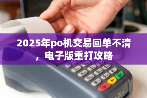 2025年po机交易回单不清，电子版重打攻略