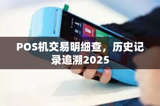 POS机交易明细查，历史记录追溯2025