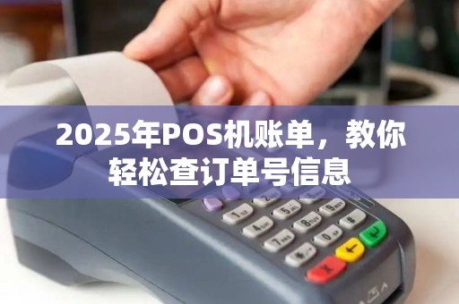 2025年POS机账单，教你轻松查订单号信息