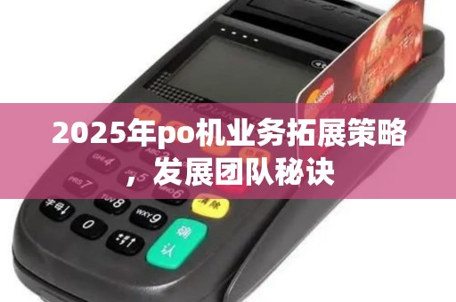2025年po机业务拓展策略，发展团队秘诀