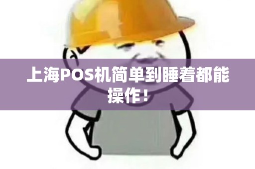 上海POS机简单到睡着都能操作！