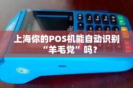 上海你的POS机能自动识别“羊毛党”吗？