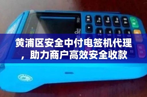 黄浦区安全中付电签机代理，助力商户高效安全收款