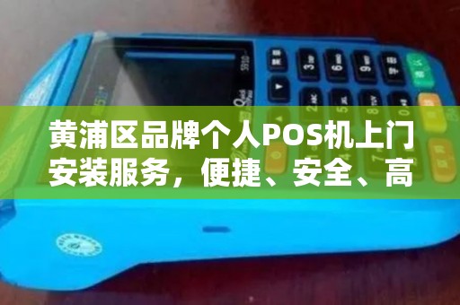 黄浦区品牌个人POS机上门安装服务，便捷、安全、高效