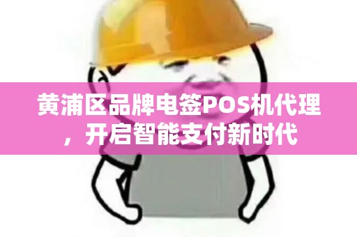 黄浦区品牌电签POS机代理，开启智能支付新时代