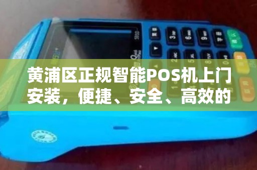 黄浦区正规智能POS机上门安装，便捷、安全、高效的服务选择