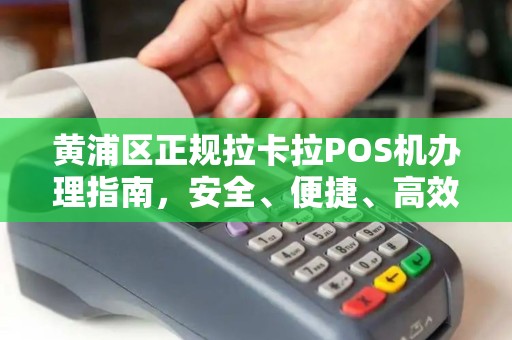 黄浦区正规拉卡拉POS机办理指南，安全、便捷、高效