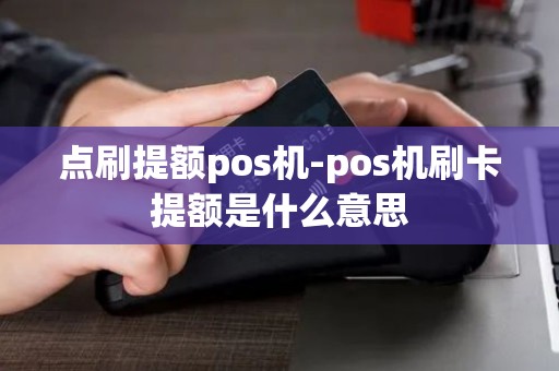 点刷提额pos机-pos机刷卡提额是什么意思