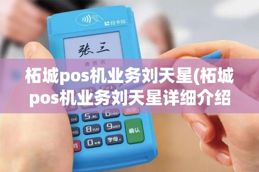 柘城pos机业务刘天星(柘城pos机业务刘天星详细介绍)