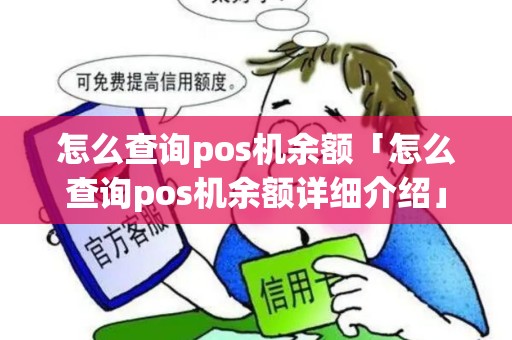 怎么查询pos机余额「怎么查询pos机余额详细介绍」