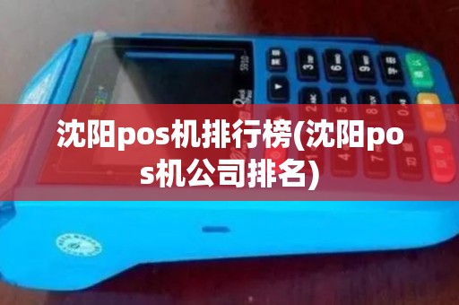沈阳pos机排行榜(沈阳pos机公司排名)