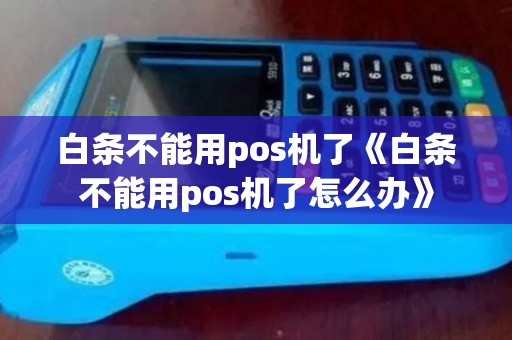 白条不能用pos机了《白条不能用pos机了怎么办》