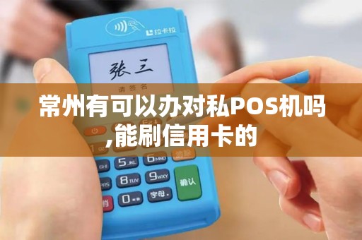 常州有可以办对私POS机吗,能刷信用卡的
