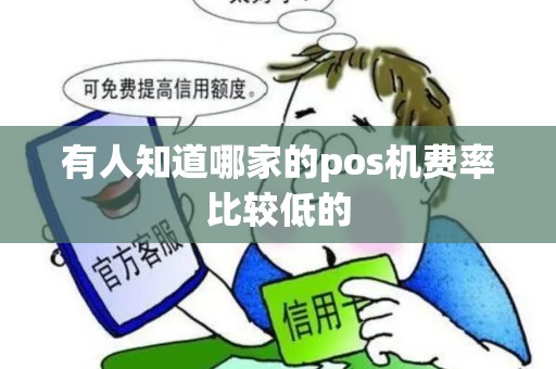 有人知道哪家的pos机费率比较低的
