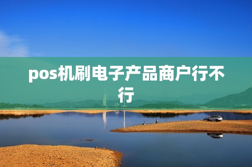 pos机刷电子产品商户行不行