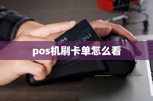 pos机刷卡单怎么看
