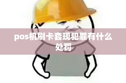 pos机刷卡套现犯罪有什么处罚
