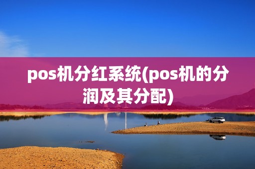 pos机分红系统(pos机的分润及其分配)