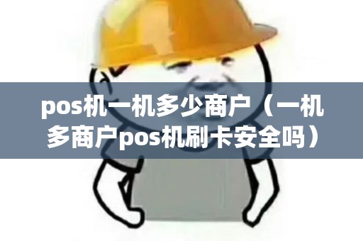 pos机一机多少商户（一机多商户pos机刷卡安全吗）