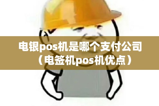 电银pos机是哪个支付公司（电签机pos机优点）
